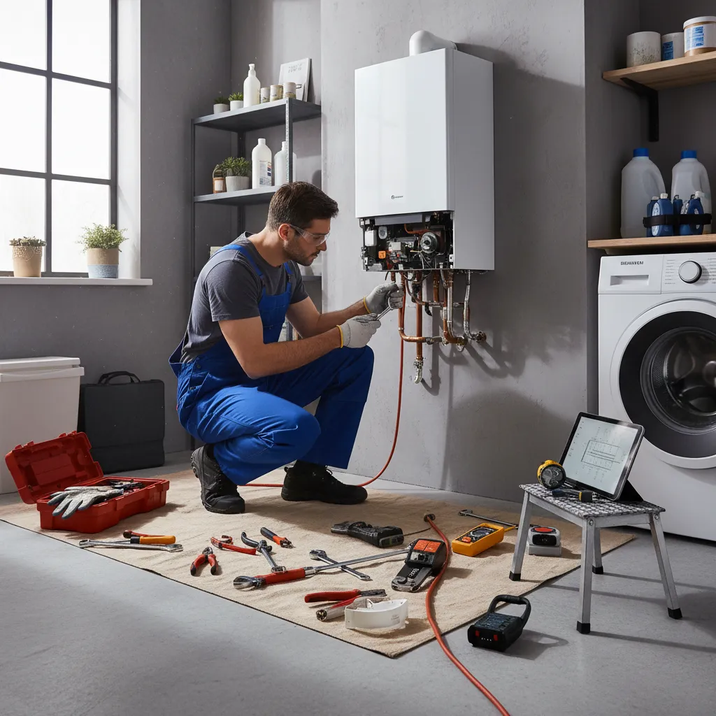 Local map of Wixoe with boiler service areas highlighted