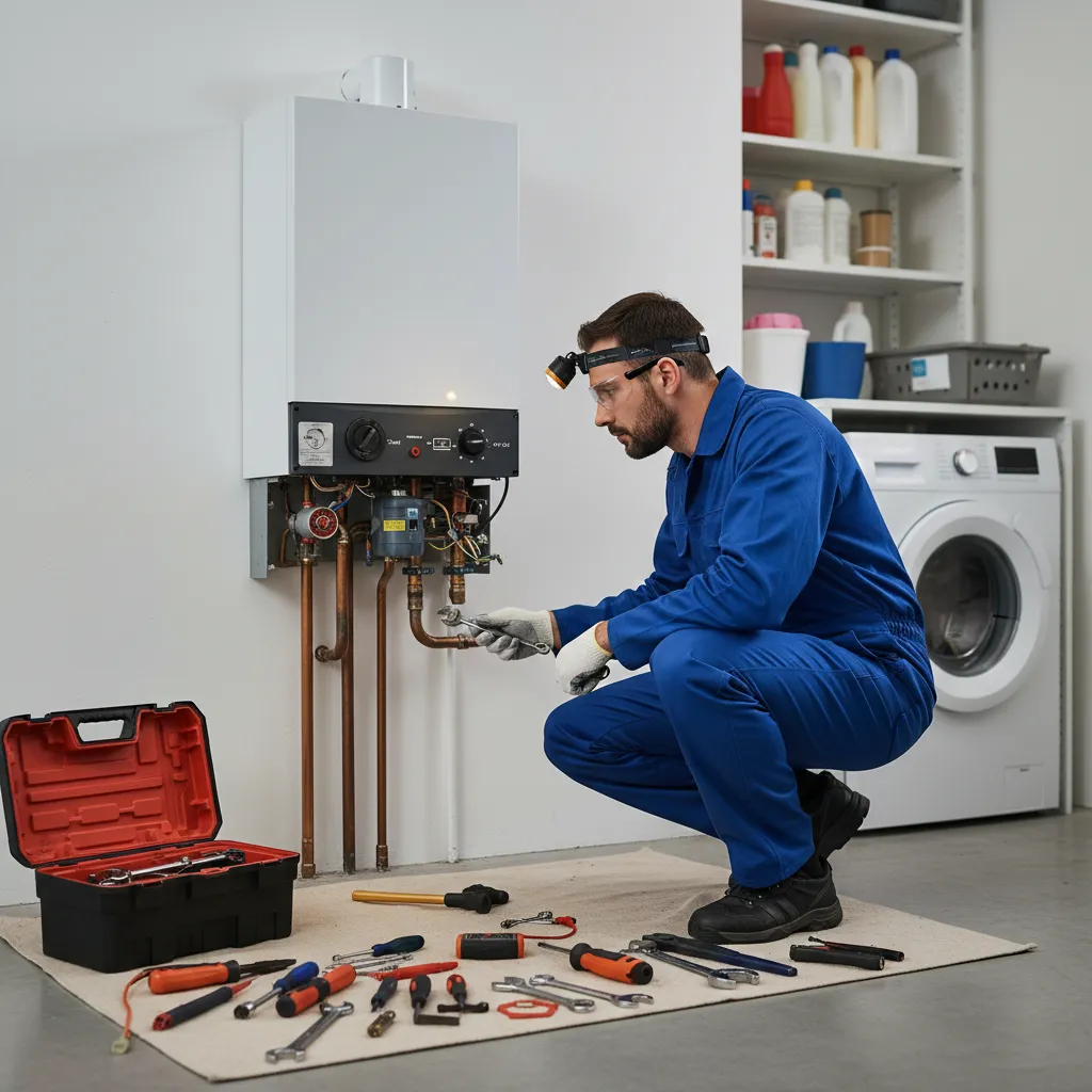 Emergency boiler repair technician arriving quickly in Wixoe