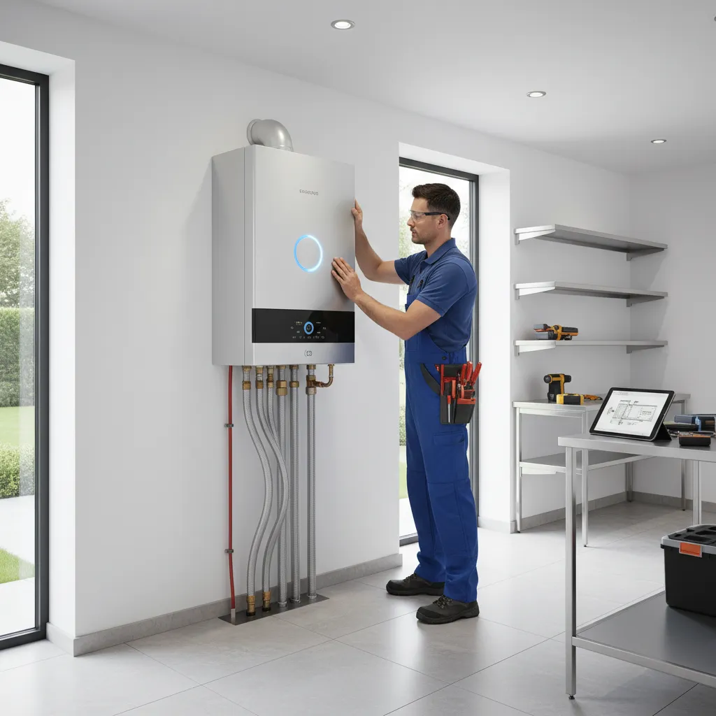 Combi boiler installation Sturmer