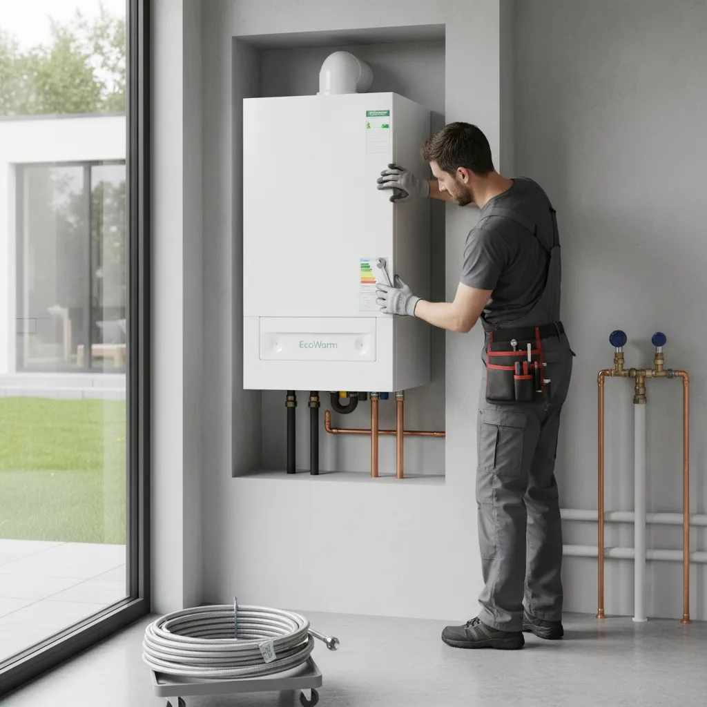 High efficiency boiler with smart thermostat